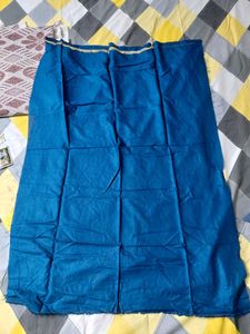 Teal Ethnic Skirt with Blouse piece Gold Trim