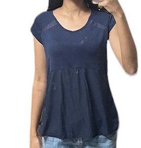 blue sporty casual top