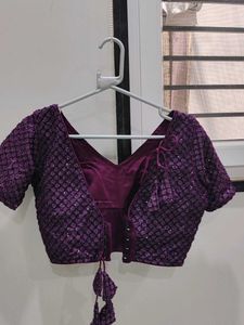 Sparkling Purple Blouse