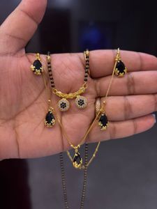 Elegant Black Stone Mangalsutra Set