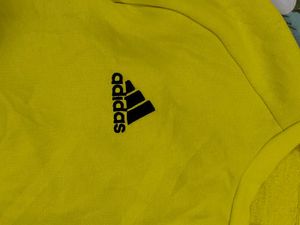 Adidas Yellow Crewneck Sweatshirt