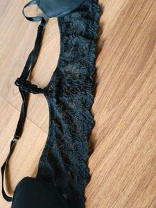 Black Lace racerback Bra (34 front open)