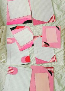 Handmade Decorative Paper Sheets, project work