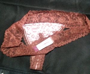 Leopard Lace Thong