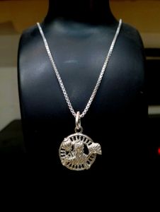 Hanuman Chain Pandent Pure Silver