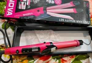 Nova 2 In 1 Straightener And Curler