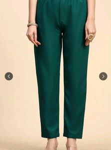 Green embroidered Georgette Kurta set