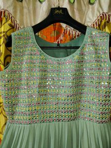 Sparkling Sequined Ethnic Gown