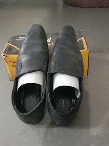 Classic Black Leather Loafers