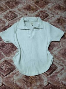 Stylish white corset top
