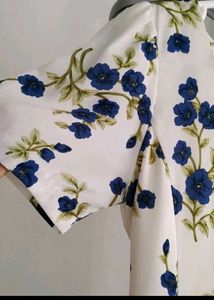 Charming Floral Print Mini Dress