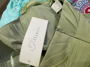 Elegant One-Shoulder Green Gown