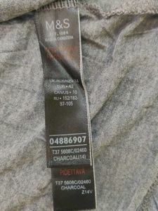 M&amp;S Gray Lace Trim Cami Nightgown