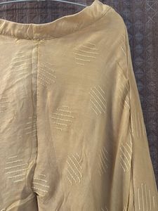 Flowy Mustard Ethnic Palazzo Pants