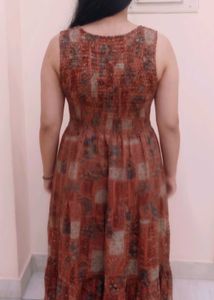 Flowy Bohemian Print Maxi Dress