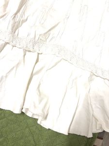 White Flowy Ethnic Skirt