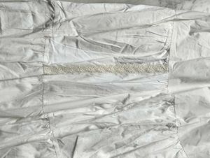 Off-White Three-Tier Maxi Skirt with Inner Lining