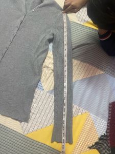 Gray Button-Down Cardigan