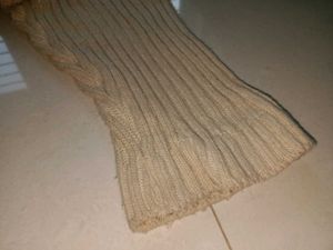 Striped Beige Cardigan Sweater