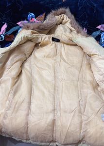 Beige women’s Puffer Jacket