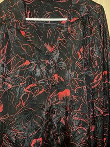 Unique Black &amp; Red Floral Shirt