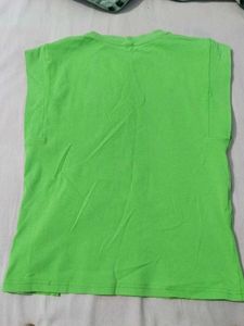 Green T-Shirt with Pocket Detail