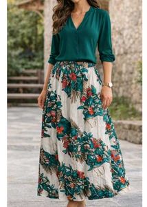 Bohemian Floral long skirt