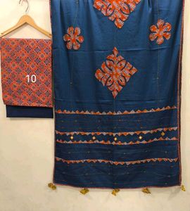 3 Piece Set Ajrakh Dress Material