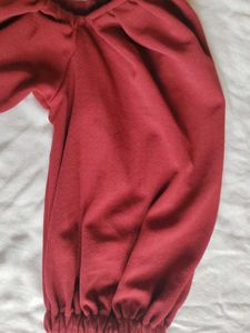 Red Puff Sleeve Top
