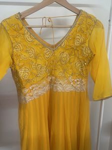 Vibrant Yellow Embroidered Kurta Set