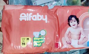 ALFABY BABY DIAPER PANT STYLE MEDIUM SIZE 36 UNIT PACK