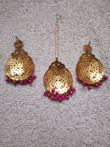 Baby Pink Tikka Set