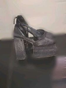 Platform Heels with Ankle Strap