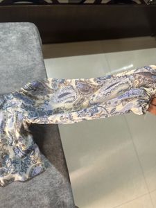 Boho Paisley Print Crop Top