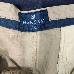 Classic Beige Pure Linen Shorts