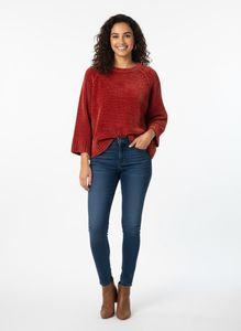 Red Velvet Pullover Sweater