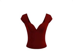 Chic Cap Sleeve V-Neck Top