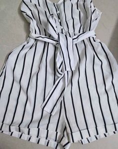 Striped Romper Jumpsuit