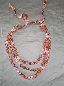 ZARA Fabric Boho Beaded Necklace