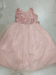 Pink Sequin Party Dress