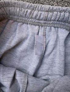 Comfy Gray Track Pants with Striped Detail