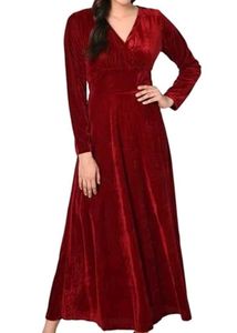 Elegant Velvet Maxi Dress