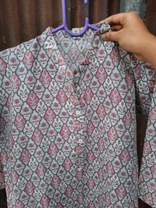 Stylish Printed Cotton Kurta