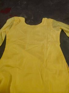 Vibrant Yellow Kurta Set with Dupatta