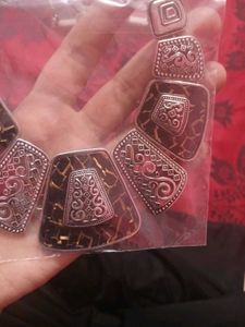 Statement Boho Lepord Print stone Necklace