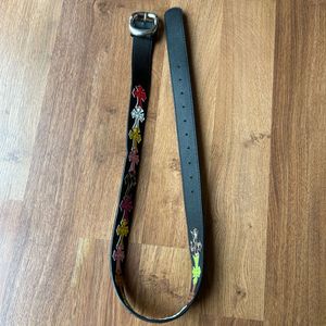 Chrome Hearts style Multicolor Cross Patch belt