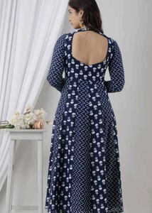 Blue &amp; White Ethnic Kurta Set