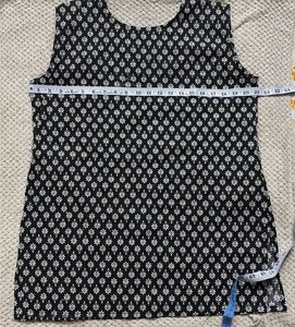 Stylish Black &amp; White Printed Kurta