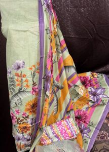 Floral Print Dress Material