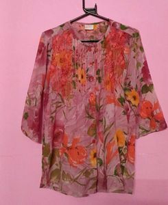 Pink Short Kurta